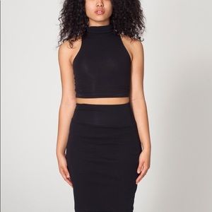 NWT American Apparel Knit Black Pencil Skirt, S